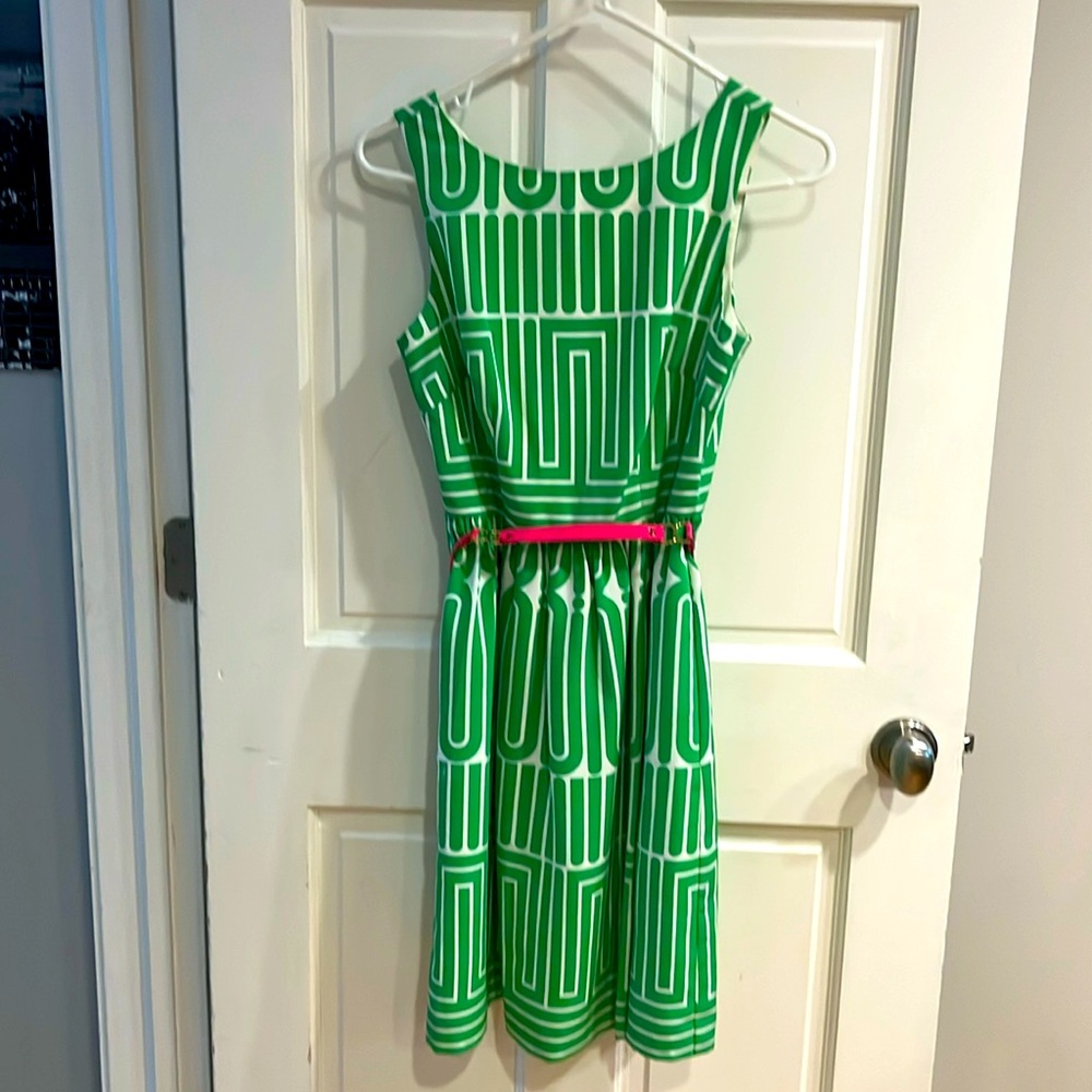 Trina Turk dress - green and pink
